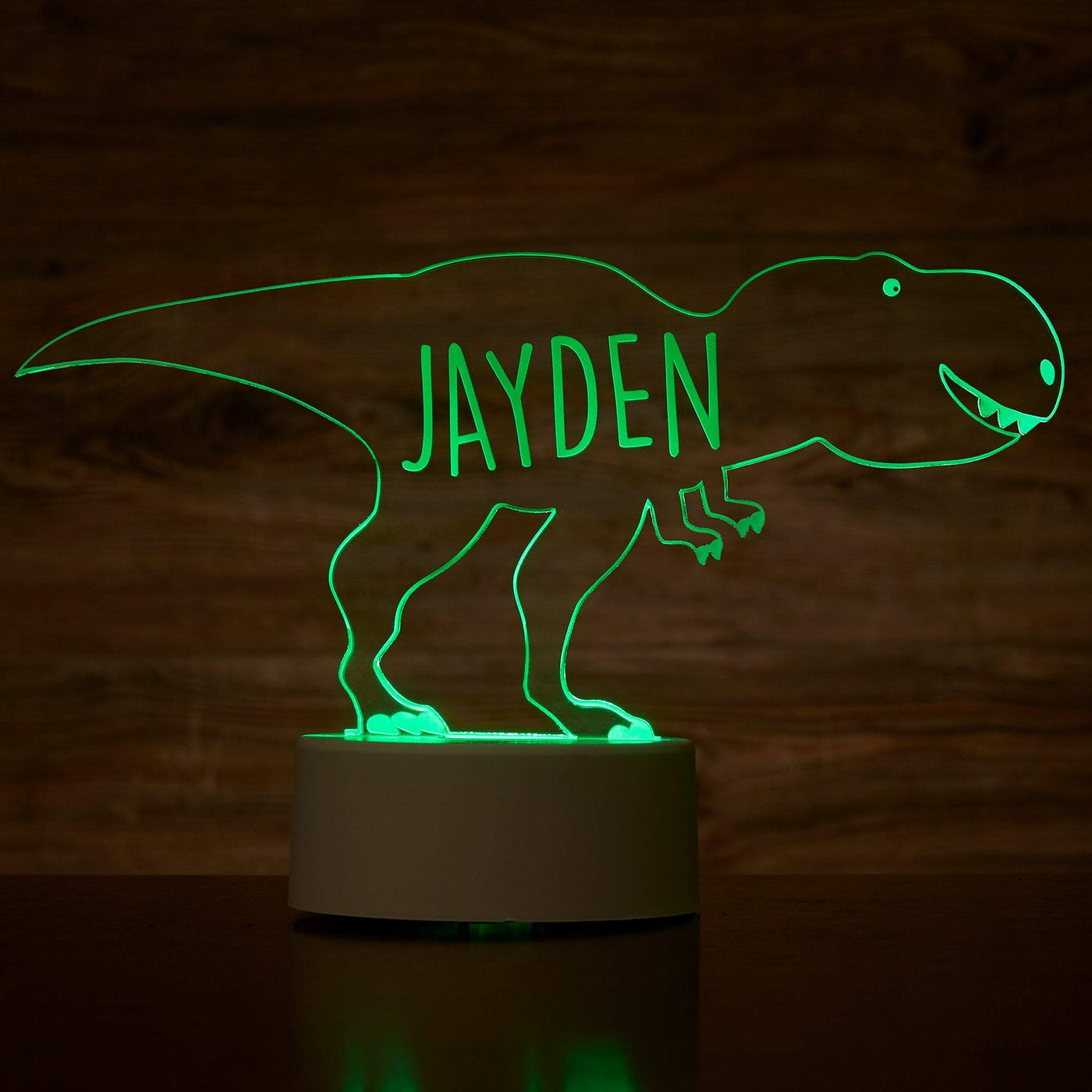 Dinosaur Personalized Name Acrylic Night Light