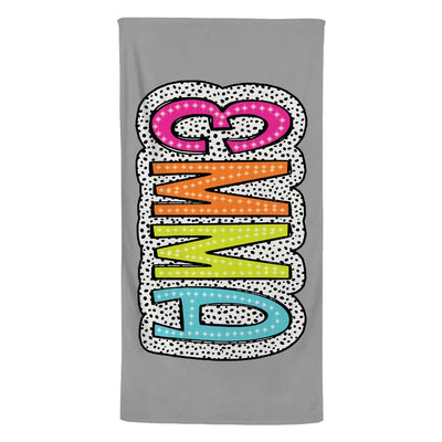 Personalised Multicolor Quick Dry Super Absorbent Dalmatian Dots Beach Towel