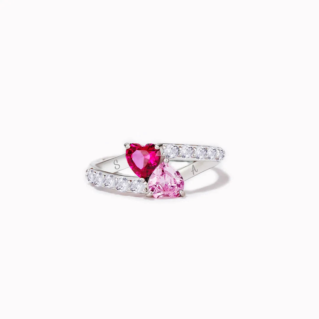 I Had You And You Had Me Birthstone Heart Ring