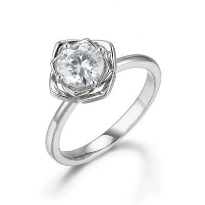 016 Rose Moissan Diamond Ring