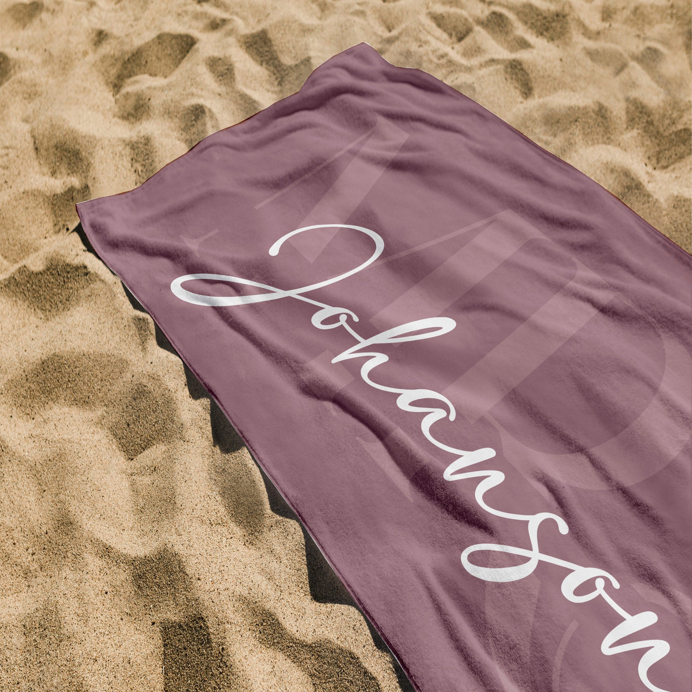 Personalized Mr. and Mrs. Beach Towel