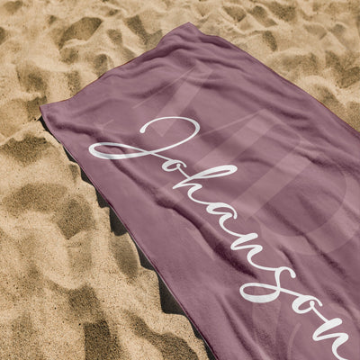 Personalized Mr. and Mrs. Beach Towel