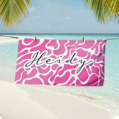 Personalized Outside Birthday Vacation Gift Towel