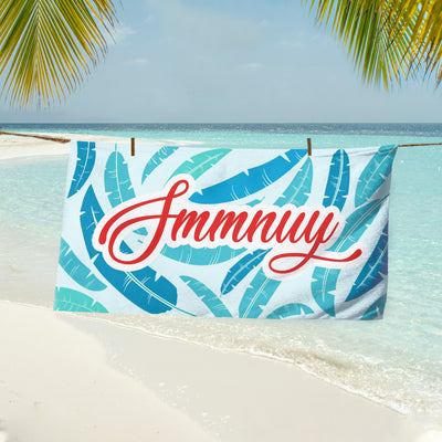 Personalized Outside Birthday Vacation Gift Towel