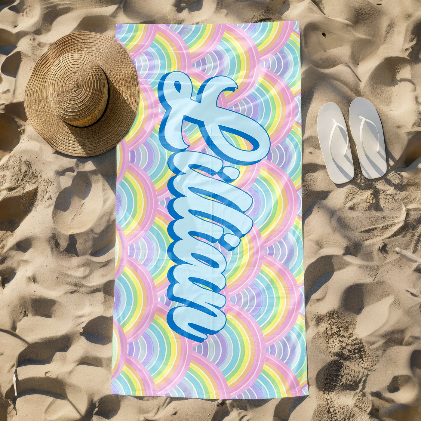 Personalized Signature Beach Towel For Kids