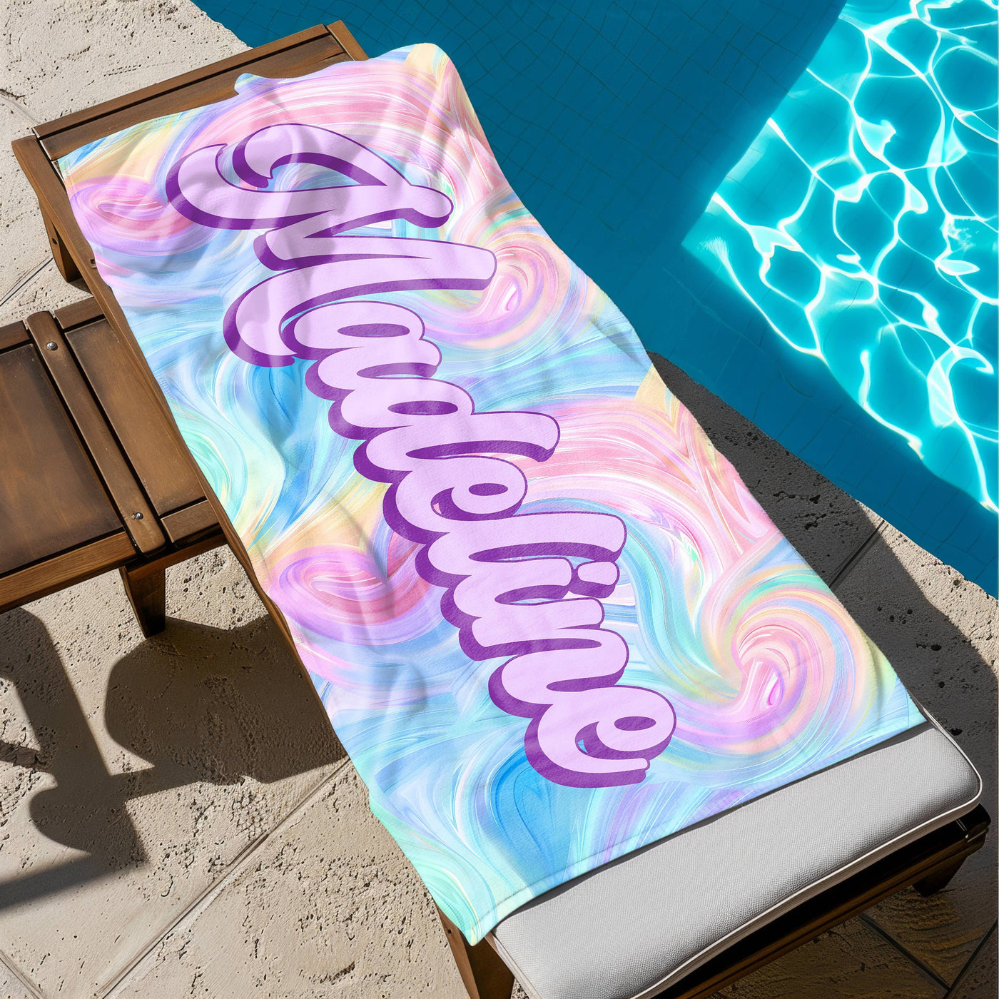 Personalized Signature Beach Towel For Kids