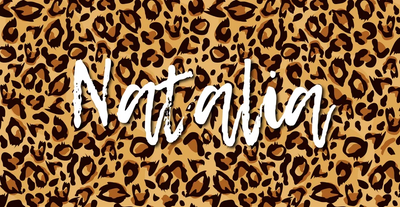 Leopard Print Style Personalized Beach Towel