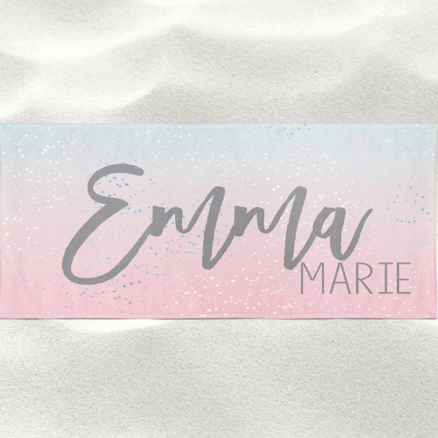 Personalized Colorful Beach Towel