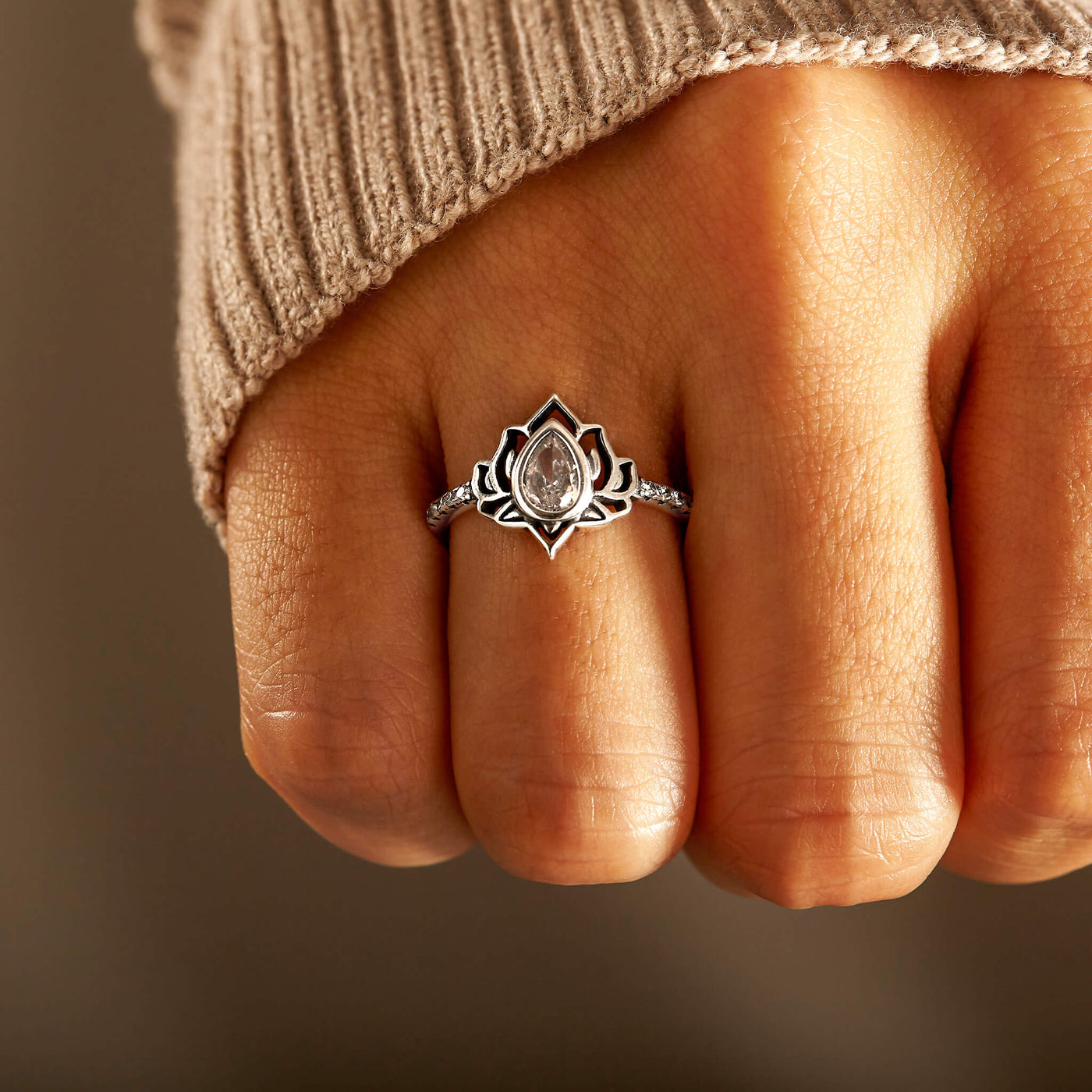 FATHER&WARRIOR STRONG LOTUS RING