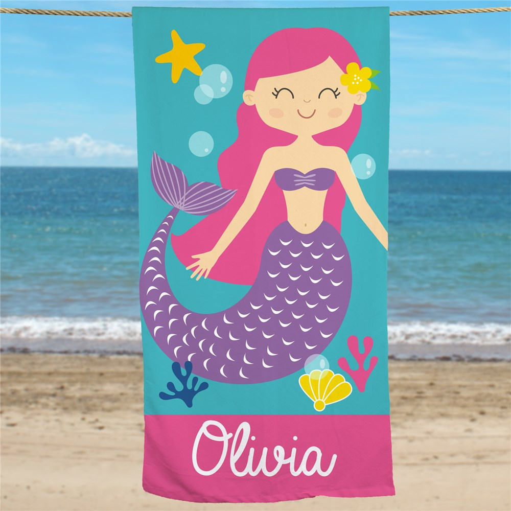 Personalized Mermaid Beach Towel Ⅲ01