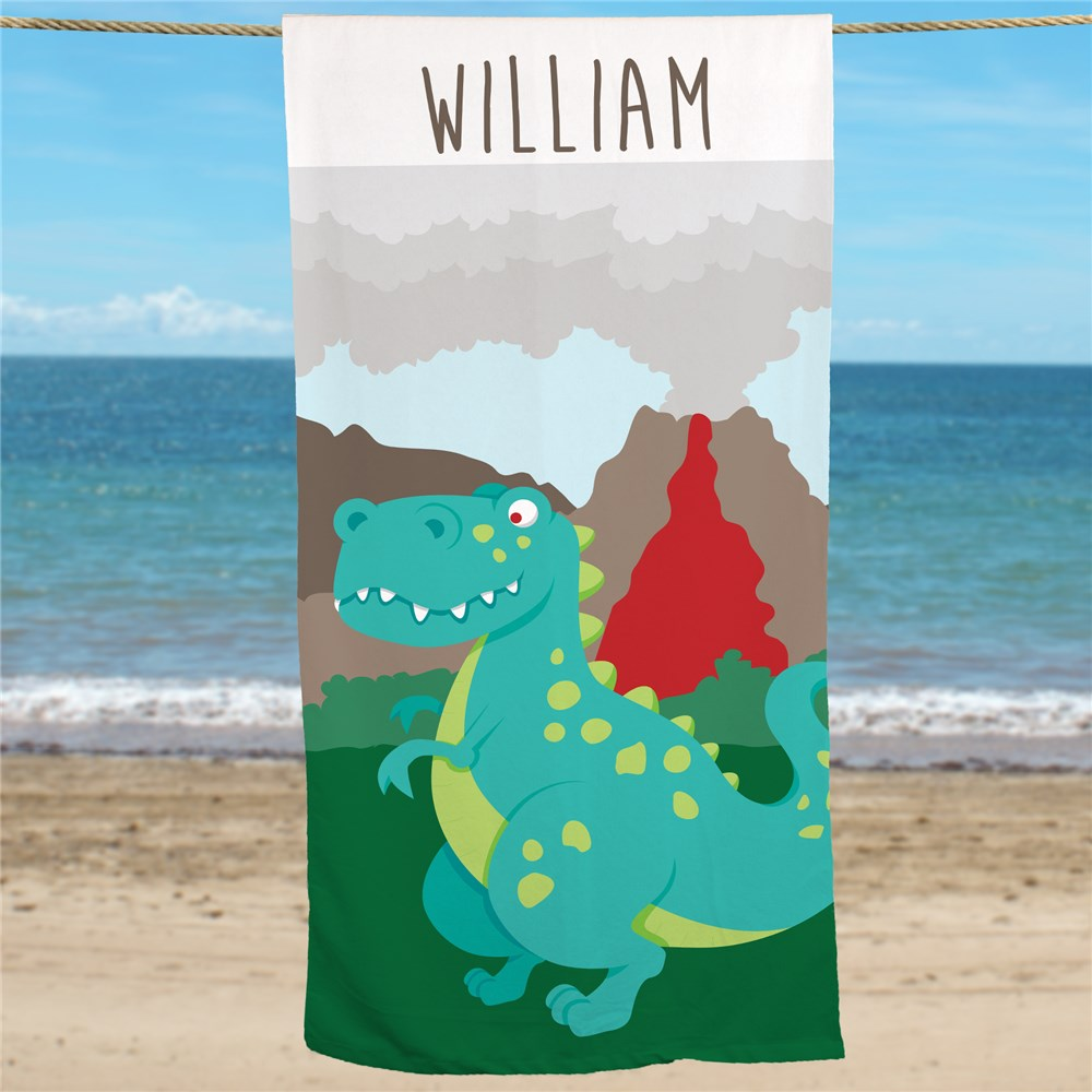 Personalized Dinosaur Beach Towel Ⅲ02