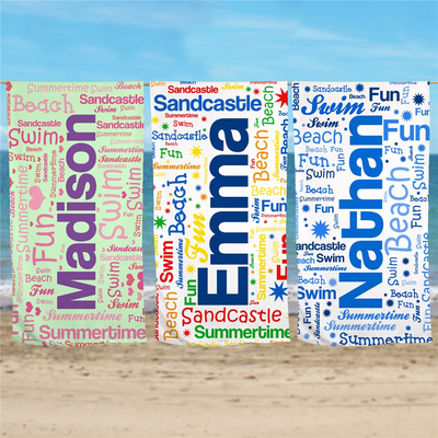 Name and Word-Art Beach Towel Ⅲ07
