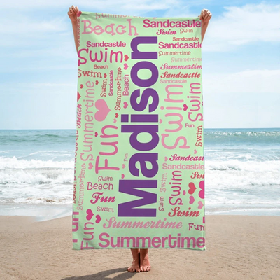 Name and Word-Art Beach Towel Ⅲ07