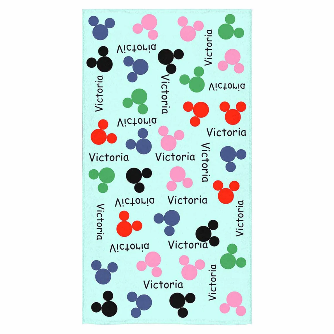 Mickey Head Personalized Towel For Kid