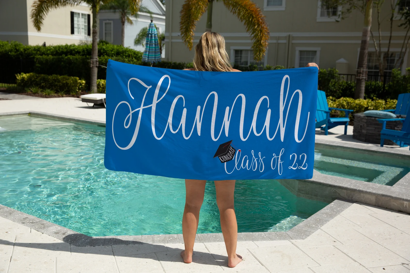 College Graduation Gift Senior Beach Towel