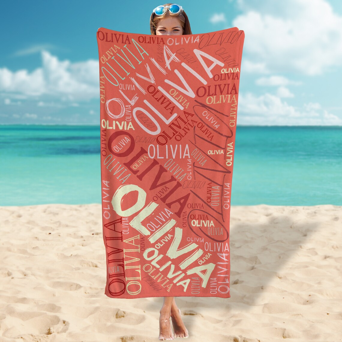 Summer Gifts - Personalized Beach Towel