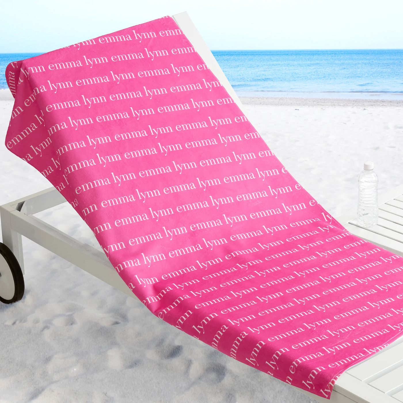 Playful Name Personalized Beach Towel
