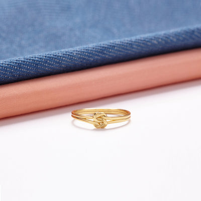 PROMISE DOUBLE SQUARE KNOT RING