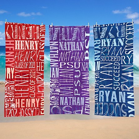 Signature Style Graduation Beach Towel