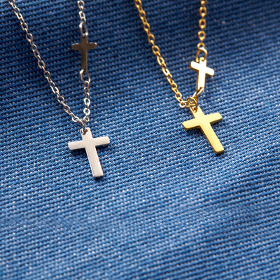 GOD IS WITHIN HER VINTAGE CROSS NECKLACE