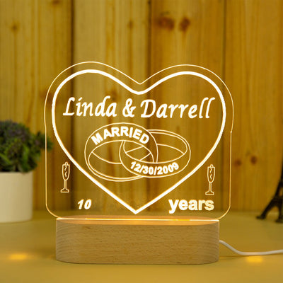 Personalized Heart Name Night Light Ⅲ 93
