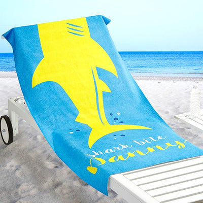 Shark Life Personalized Beach Towel