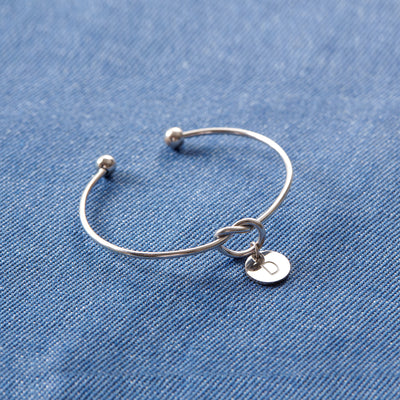 PERSONALIZED DOUBLE INITIAL BANGLE