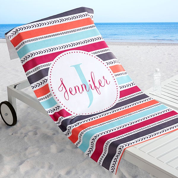 Pattern Personalized Beach Towel