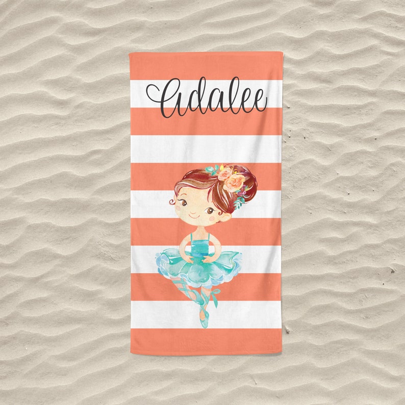 Ballerina Beach Towel