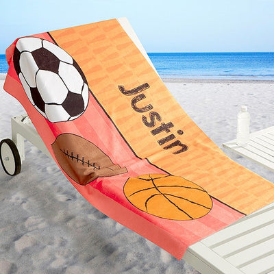 Just For Him Personalized Beach Towel