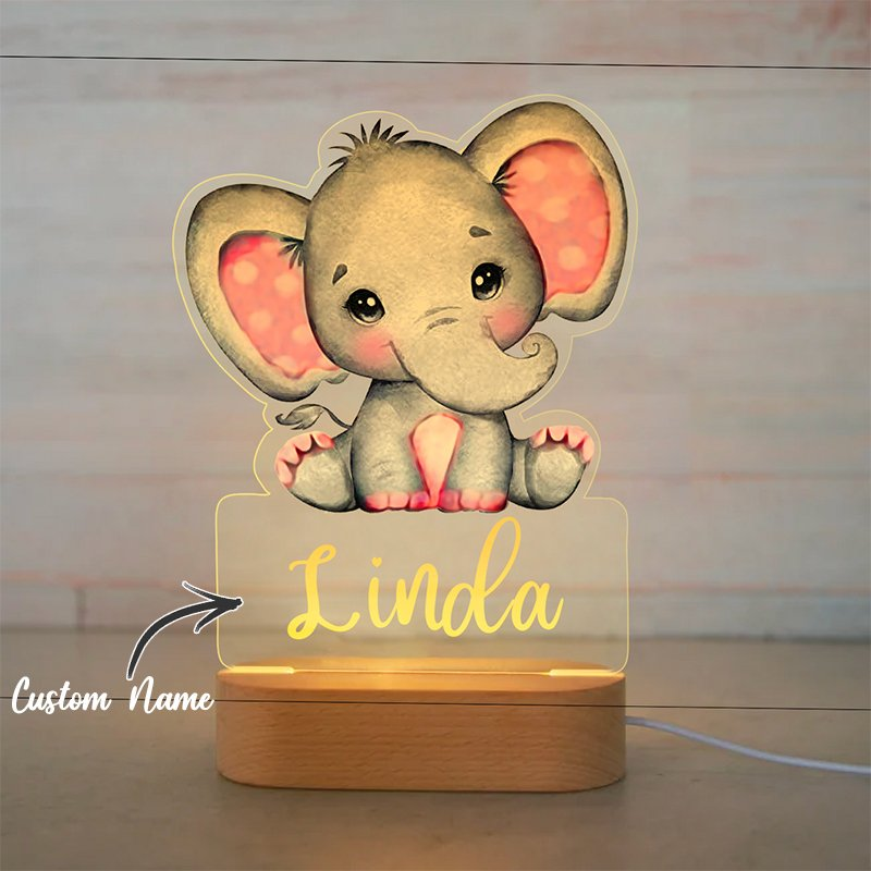Personalized Colorful Elephant LED Night Light Ⅳ49