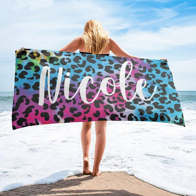Leopard Personalized Beach Towels