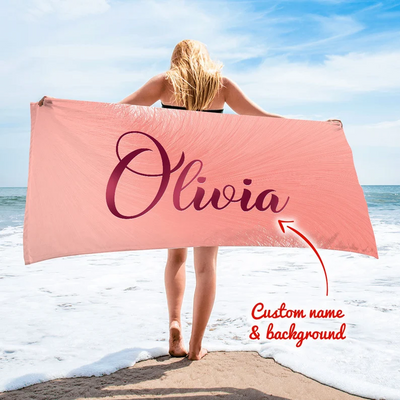 Beach Towel with Name