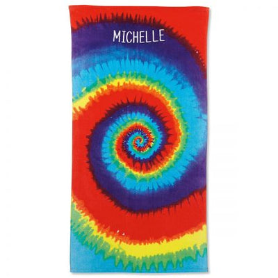 Tie-Dye Personalized Beach Towel B51