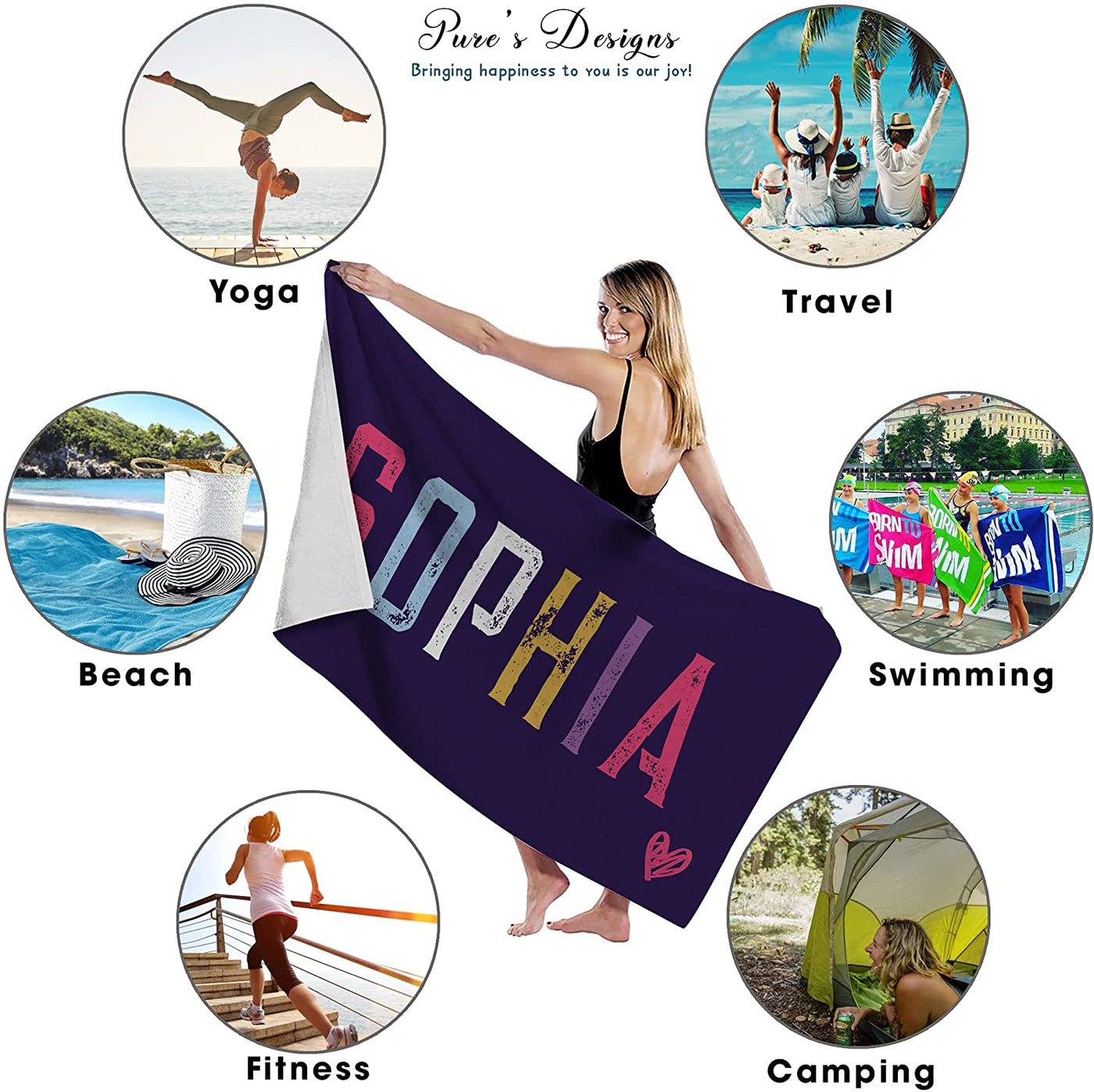 Personalized Beach Towels for Adults