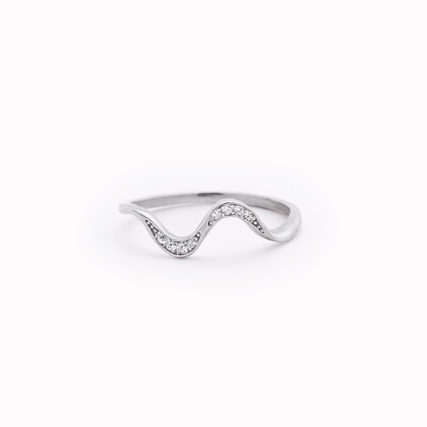 TO MY DAUGHTER HIGHS AND LOWS MINIMALIST WAVE RING