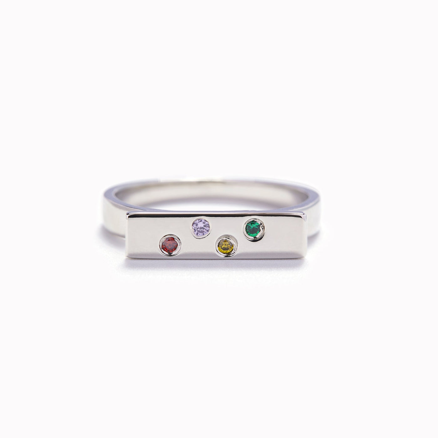 PERSONALIZED 1-5 BIRTHSTONES BALANCE OF LIFE RING
