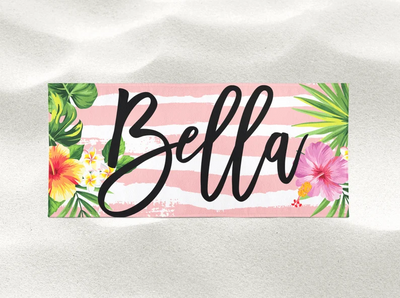 Personalized Beach Towel with Name