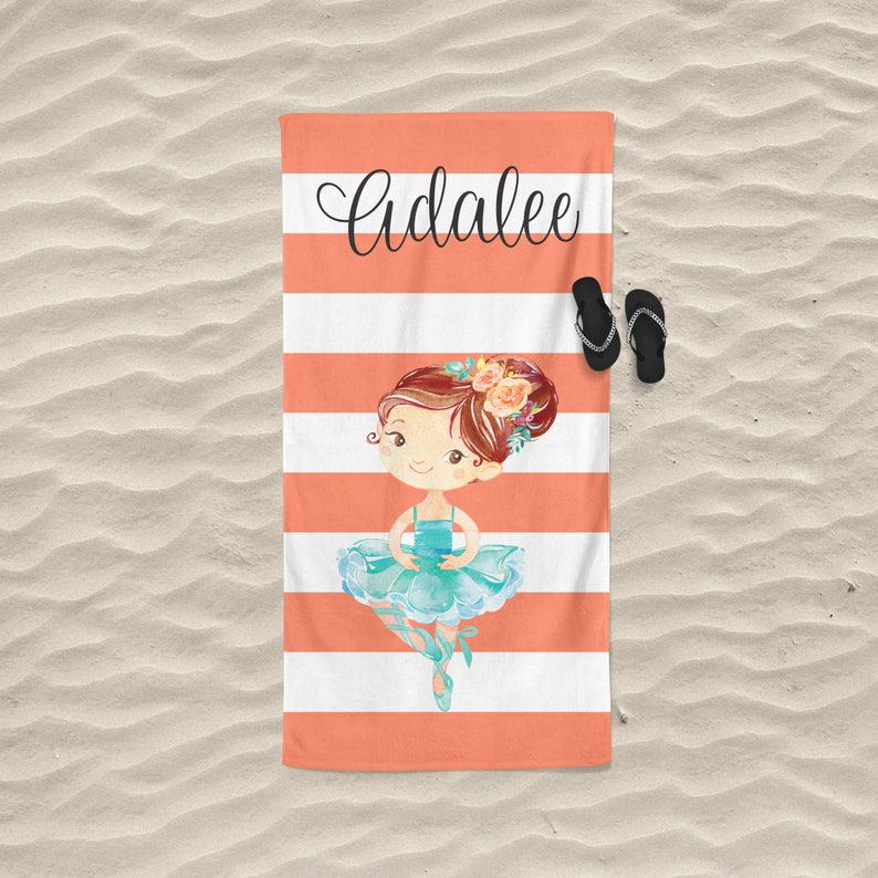 Ballerina Beach Towel