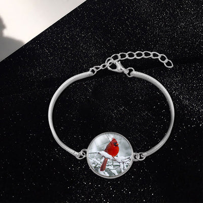 MISSING YOU IS A HEARTACHE THAT NEVER GOES AWAY CARDINAL BRACELET 