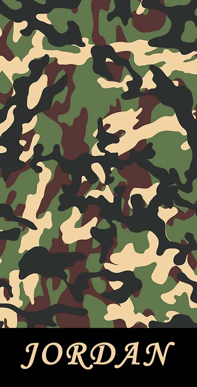 Personalized Camouflage Beach Towels