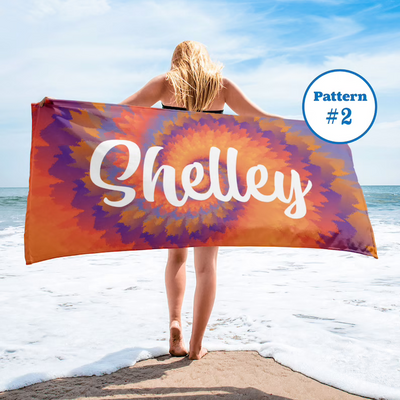 Personalized Beach Towel Matching Set B72