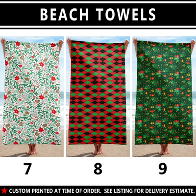 Christmas Beach Towels