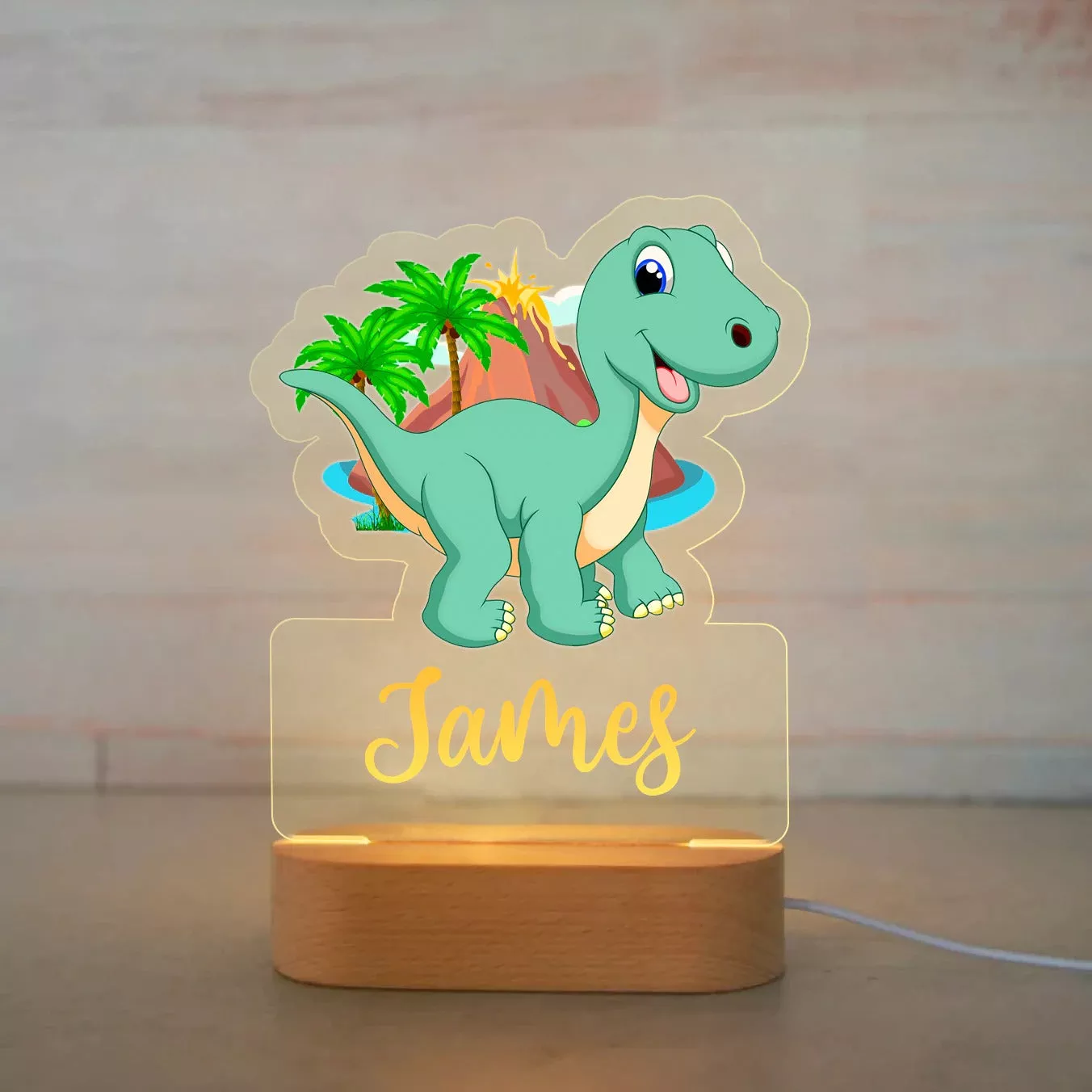Personalized Name Animals Night Lights-Dinosaur Ⅳ55