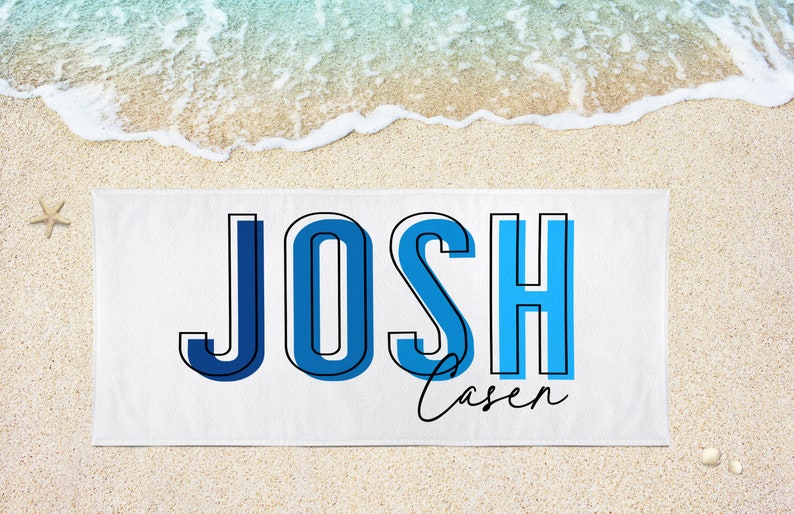 Personalized Name Beach Towel