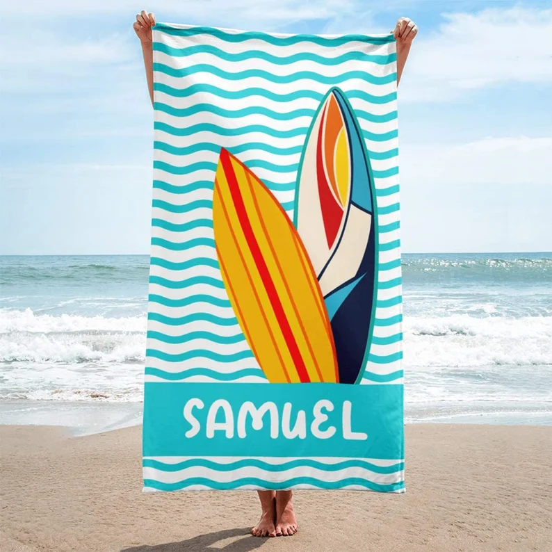Surfing Beach Towel