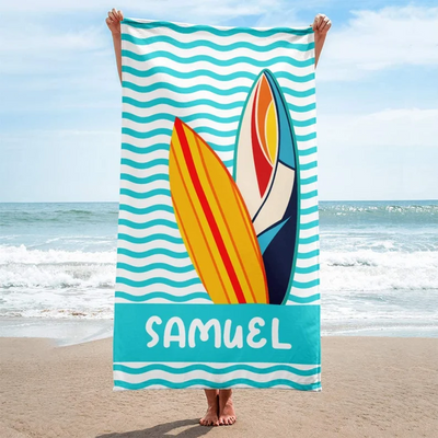 Surfing Beach Towel