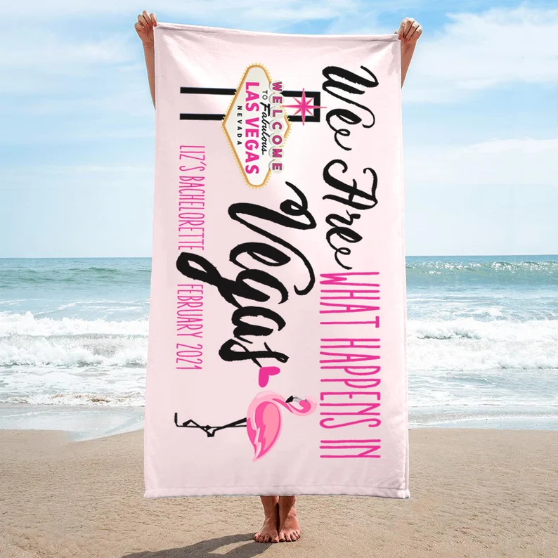 We Are What Happens In Somewhere | Bachelorette Party Towel   B83