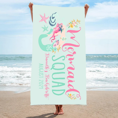 Mermaid Squad Towel | Bachelorette Party Towel  B79