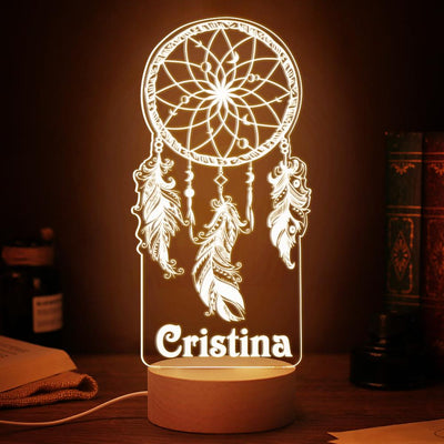 Personalised Dream Catcher Night Light Christmas Gift Custom Night Light Home Decor